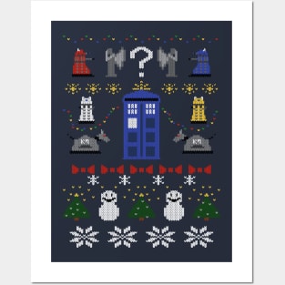 Whovian Christmas Posters and Art